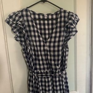 Old navy navy checkered dress